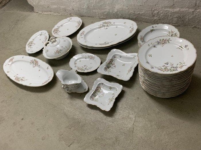 R. UFER Nachf DRESDEN - Eetservies (33) - Porselein -, Antiek en Kunst, Antiek | Glaswerk en Kristal