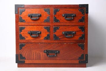 Ladekast - Hout - Japan - Vijfladen Tansu (Zonder