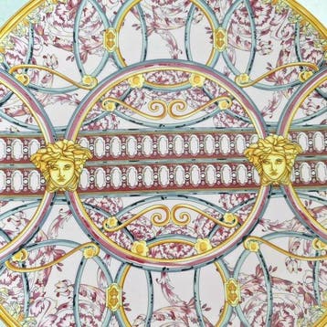 Versace x Rosenthal - Schotel - Pink Floral Medusa -