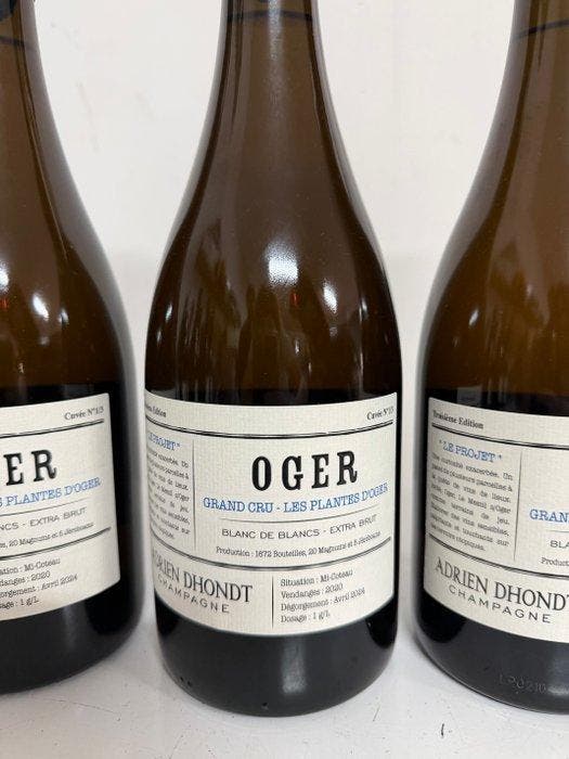 Adrien Dhondt, OGER - Champagne Grand Cru, Blanc de Blancs,, Collections, Vins