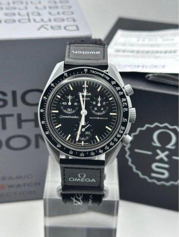 Omega x Swatch - MoonSwatch - Mission to the Moon - Sans, Handtassen en Accessoires, Horloges | Heren, Nieuw
