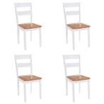 4 Rubberwood Stoelen | Retour Deal | 52% Korting, Huis en Inrichting, Stoelen, Verzenden, Klassiek, Nieuw, Vier