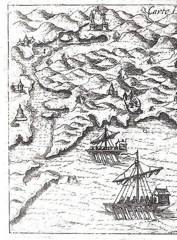Albanië - .; Henri de Beauvau - Carte dAlbanie - 1615