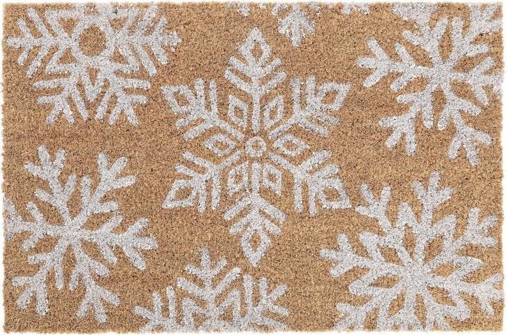 deurmat kokos - sneeuwvlokken - 60 x 40 cm - antislip -, Huis en Inrichting, Stoffering | Tapijten en Vloerkleden, Verzenden