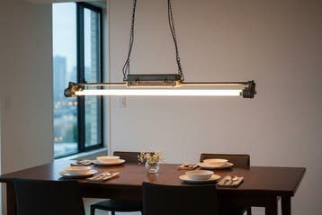 FAREL - Plafondlamp - Staal - Vintage industriële hangende, Antiquités & Art