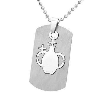Fako Bijoux - Ketting - RVS Hanger - Sterrenbeeld Open -, Verzenden, Nieuw