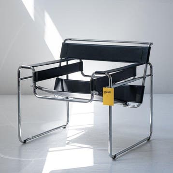 Knoll - Marcel Breuer - Stoel - Wassily Stoel - Staal, Leder