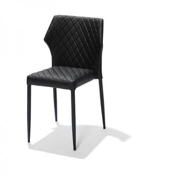 Stoel Louis | Brandvertragend | Zwart | Kunstleer |, Verzenden