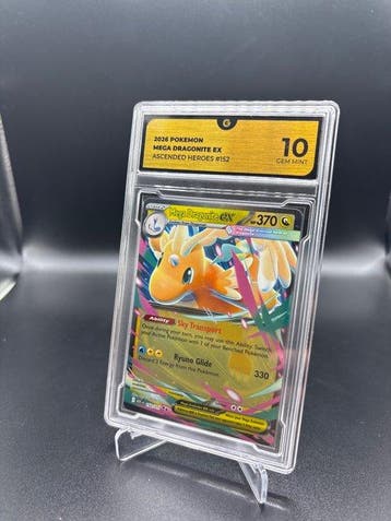Pokémon - 1 Graded card - Mega Dragonite EX #152 Ascended, Hobby en Vrije tijd, Nieuw