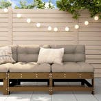 2 Middenbanken Grenenhout | Retour Deal | 54% Korting, Verzenden, Nieuw, Hout