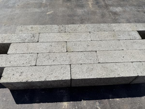 Veiling - 18,24 M2 Waalformaat Beton Grijs Ongetrommeld 20x5, Jardin & Terrasse, Pavé & Dalles