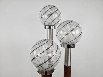 Staande lamp - Vloerlamp uit de jaren ’70 van metaal en, Antiek en Kunst