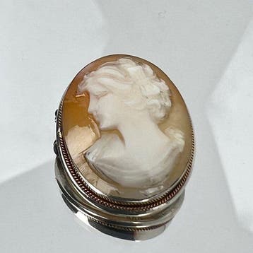 Zilver - Cameo - 19e-eeuwse cameo in 800 zilver