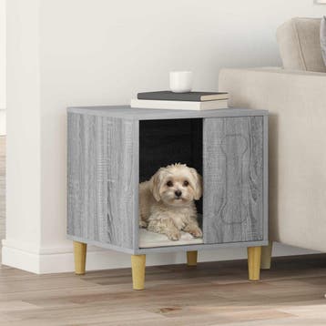 vidaXL Hondenhuis Grijs Sonoma 44 x 42 x 49 cm Bewerkt hout, Dieren en Toebehoren, Verzenden, Nieuw