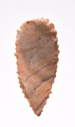 Neolithisch vuursteen/agaat Grote neolitische spits (Zonder