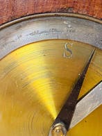 Boussole - Bois, Laiton - marine ancienne de navigation -