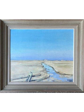 Jean Paul Guinegault (1918-2009) - Paysage de la mer, Antiquités & Art, Art | Peinture | Moderne