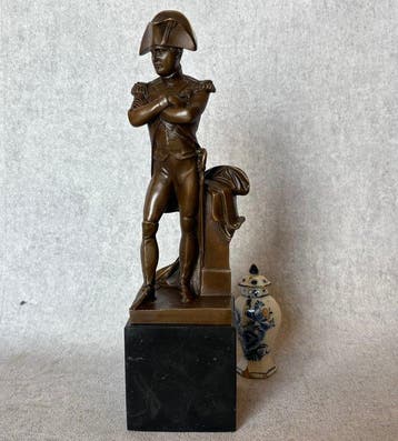 Statue, Napoleon 30.5 cm / 2.6 kg - 30.5 cm - Bronze, Marbre, Antiquités & Art