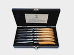 Laguiole - 6x Luxury Steak Knives - Olive Wood - style de -