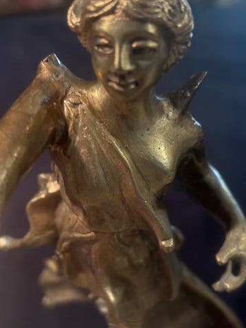 sculptuur, “La Venere” XIX sec. - 33 cm - Verguld brons, Antiek en Kunst