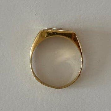 Zonder minimumprijs - Ring - 18 karaat Geel goud, Witgoud, Nieuw