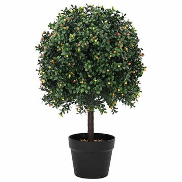 vidaXL Buxusbal Groen 35 x 35 x 50 cm Kunststof, Verzenden, Nieuw