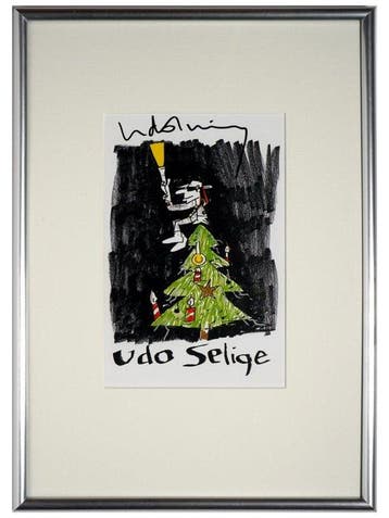 Udo Lindenberg (1946) - Udo Selige - signiert - gerahmt -