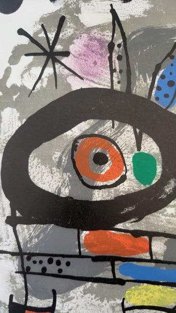 Joan Miro (1893-1983) - Oiseau solaire - imprimée sur les