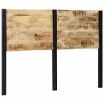 vidaXL Hoofdeinde 140 cm massief hout mango en ijzer, Verzenden