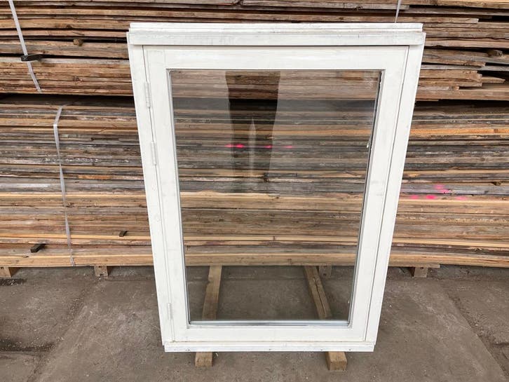 Gebruikte ramen 90 x 130 cm vast | openslaand | uitzetraam, Doe-het-zelf en Bouw, Glas en Ramen, Nieuw, Gevelraam of Ruit, 120 tot 160 cm