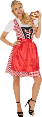 2dekans | Dressforfun Dameskostuum Dirndl Oktoberfest Madl, Ophalen of Verzenden