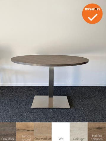 Vergadertafel - rond - 120 cm - Bladkleur naar keuze Chrome, Zakelijke goederen, Kantoor en Winkelinrichting | Kantoormeubilair en Inrichting