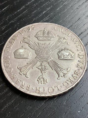 Oostenrijk-Nederland. Francis II. Kronenthaler 1793 (Zonder