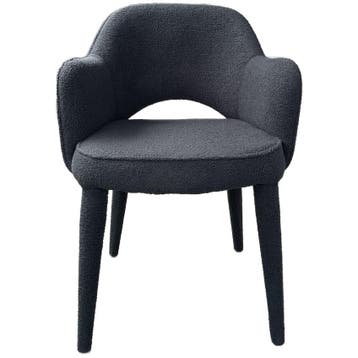 Polspotten Cosy Eetkamerstoel Boucle Blauw - Ongebruikt, Verzenden, Zo goed als nieuw, Blauw