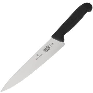 Vleesmes | RVS | Zwart | Lengte 350mm Victorinox, Verzenden, Nieuw in verpakking