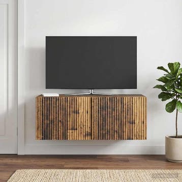 vidaXL Wandmontage TV-kast 78,5 x 31 x 30 cm Oud hout, Verzenden
