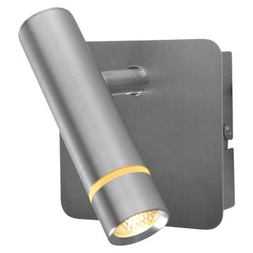 2dekans | Wandlamp Volari 4712ST stalen LED spot met, Tuin en Terras, Ophalen of Verzenden, Nieuw