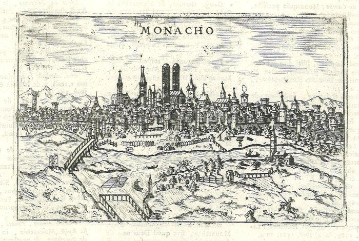 Duitsland - Europa, Duitsland, München, München; Alphonsus, Boeken, Atlassen en Landkaarten