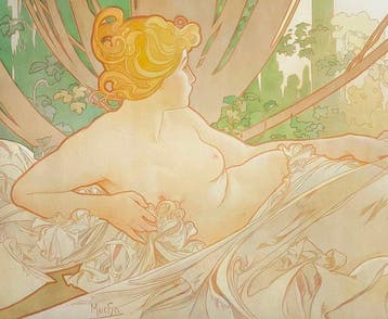 Alphonse Mucha (1860-1939) (after) - Dawn, 1899