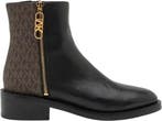 Michael Kors Regan Flat Bootie Black Brown - Enkellaars -..., Kleding | Dames, Verzenden, Nieuw