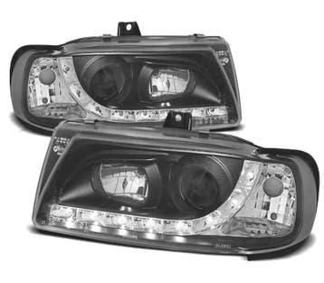 PHARES SEAT IBIZA CORDOBA 6K 93-99 FEUX DIURNES FOND NOIR, Verzenden