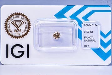 Zonder minimumprijs - 1 pcs Diamant (Natuurlijk gekleurd) -, Bijoux, Sacs & Beauté, Pierres précieuses