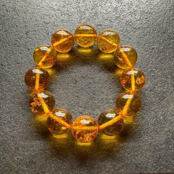 Exclusieve armband met Baltisch barnsteen kralen, 17 mm,, Nieuw