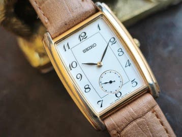 Seiko - Tank Small Seconds Art Deco - Zonder minimumprijs -