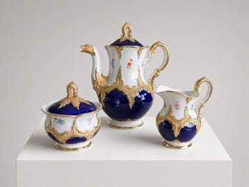 Service à café (15) - A Fine Meissen Porcelain 15-Piece, Antiquités & Art