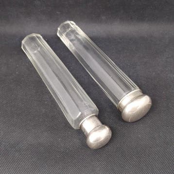 Flacon à cosmétiques (5) - Argent 900, Argent 800, Antiquités & Art, Antiquités | Argent & Or