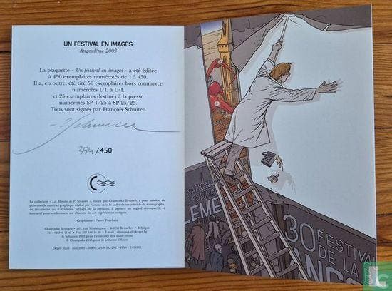 Festival en images, Un - Les mondes de F. Schuiten; un fe..., Boeken, Stripverhalen, Zo goed als nieuw, Eén stripboek, Verzenden