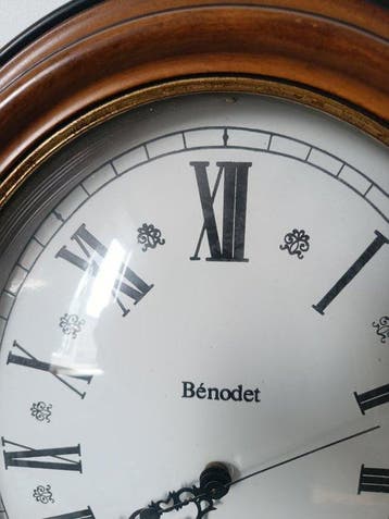 Wandklok - Benodet - Hout, Glas, Metaal - 1960-1970, Antiek en Kunst, Curiosa en Brocante