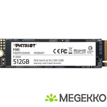 Patriot Memory P300 512GB M.2 SSD, Computers en Software, Verzenden, Nieuw