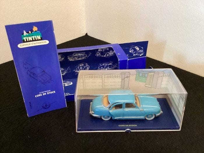 Moulinsart - Beeldje - Tintin en voiture (9) - Metaal, Boeken, Strips | Comics